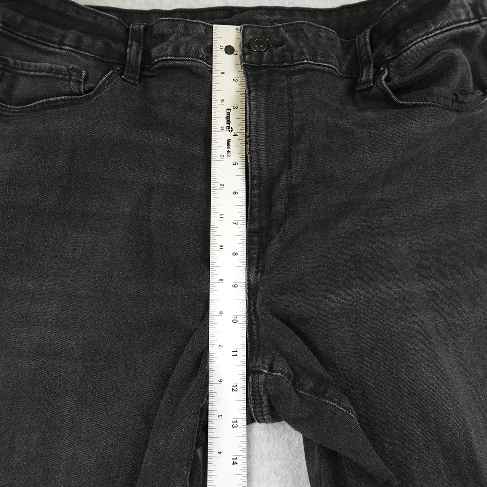 American Eagle Outfitters Womens Jeans Black Flare Bootcut Size 18 Long Distress